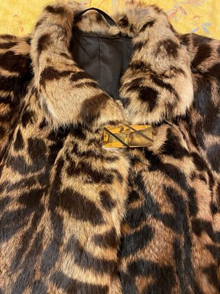 Giacca in vera pelliccia maculata vintage
