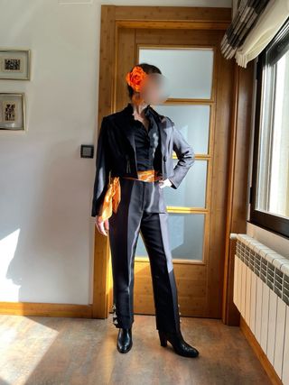 Traje de Amazona de Sevillana Negro