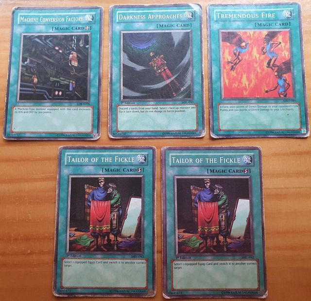 Pack de 5 Yu-Gi-Oh! cartões