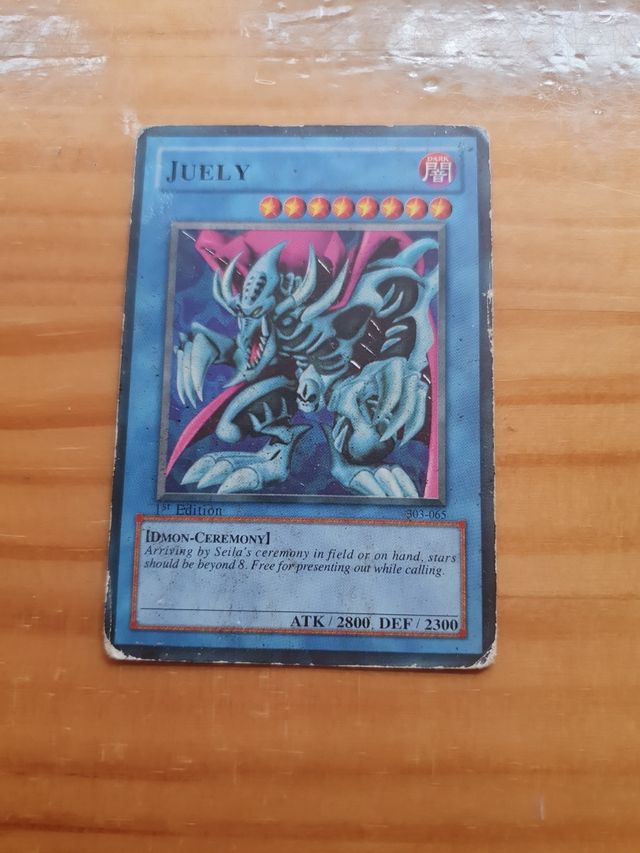 July Yu-Gi-Oh! cartão