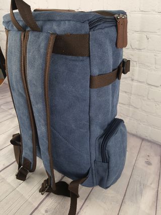 Mochila de lona rectangular vintage