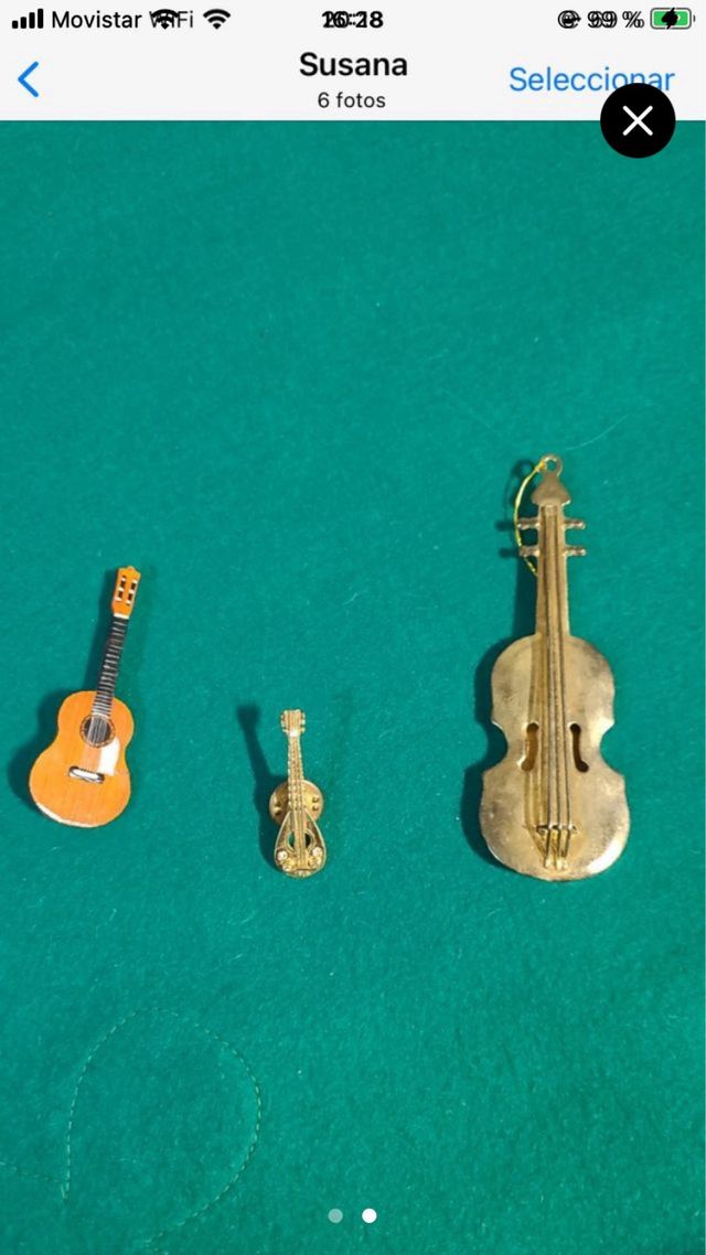 Lote de instrumentos en miniatura