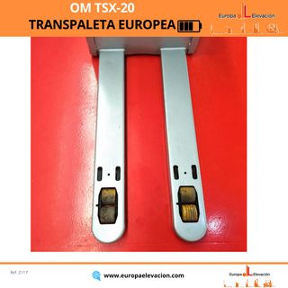 TRANSPALETA ELECTRICA OM BATERIA NUEVA