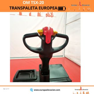 TRANSPALETA ELECTRICA OM BATERIA NUEVA