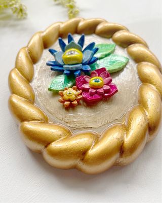 Decoração parede com flores