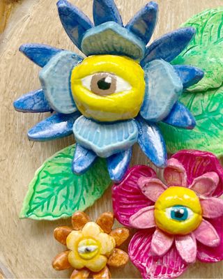 Decoração parede com flores