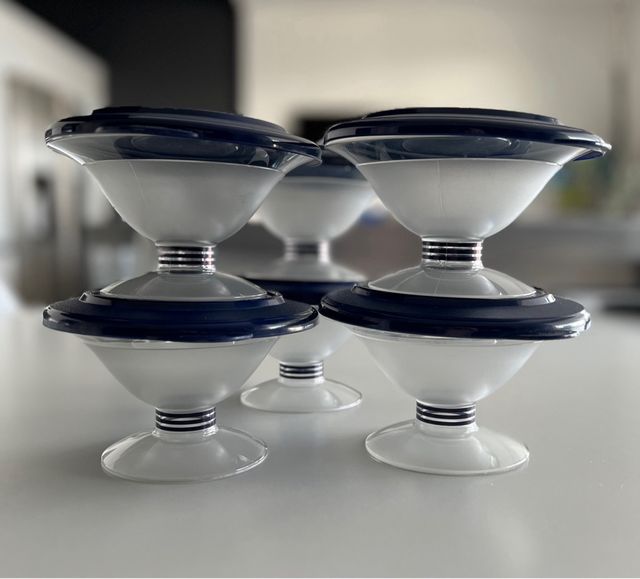 6 Coppette con sigillo Tupperware