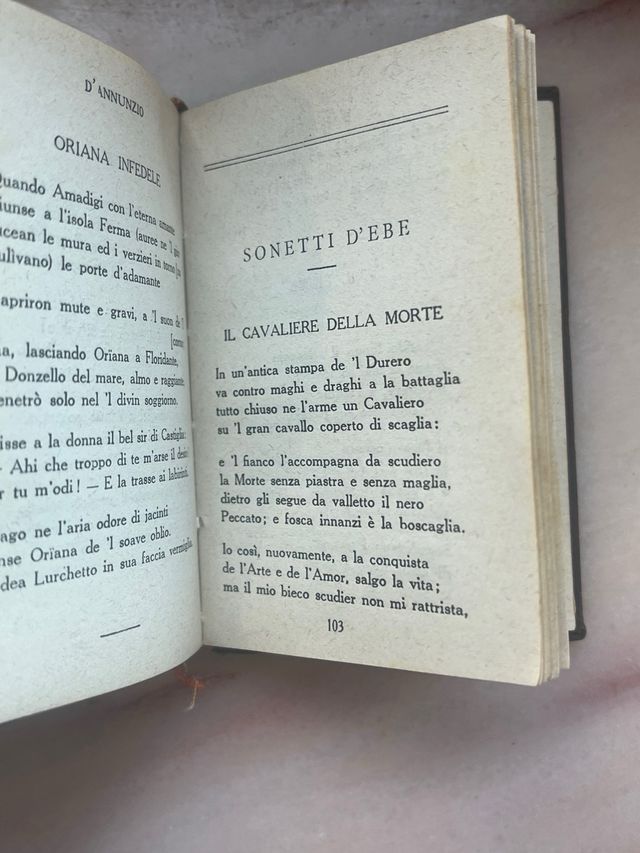 Gabriele d’Annunzio, “Poesie”, 1917