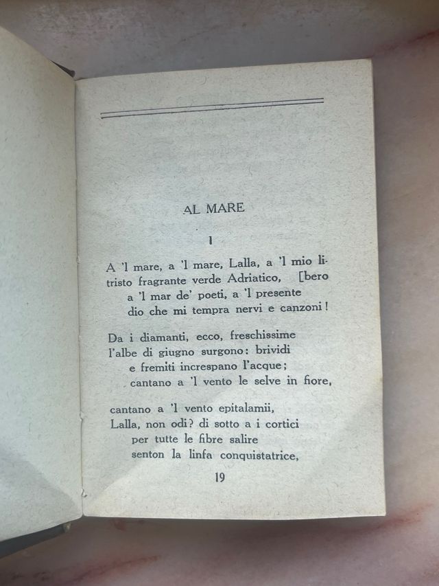 Gabriele d’Annunzio, “Poesie”, 1917