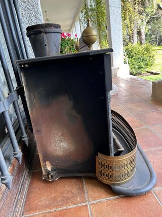 chimenea hierro forjado