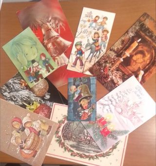 Lote de tarjetas navideñas