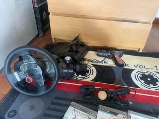 ps3 volante y pedales move  2 mandos 