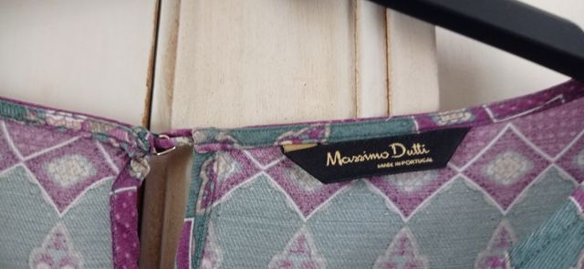 Blusa estampada Massimo Dutti.