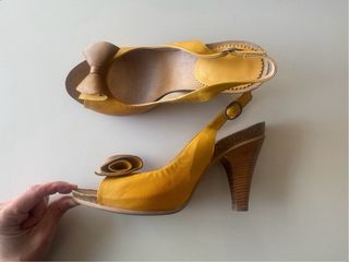 Sandalias de tacon peep-toe nuevas 40