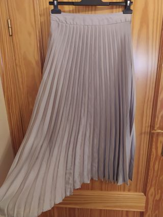 Falda midi plisada t.M