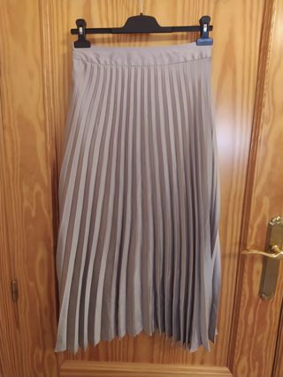 Falda midi plisada t.M