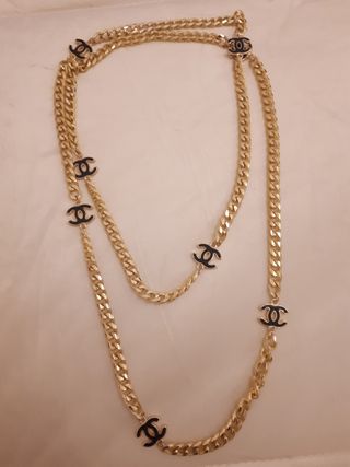 Collana ottone diamantato