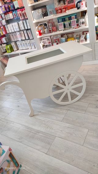 Carrello Candy Bar in legno
