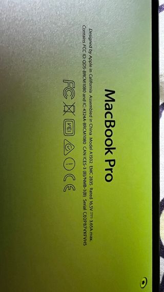 Macbook Pro retina 13 2015 teclado japonés