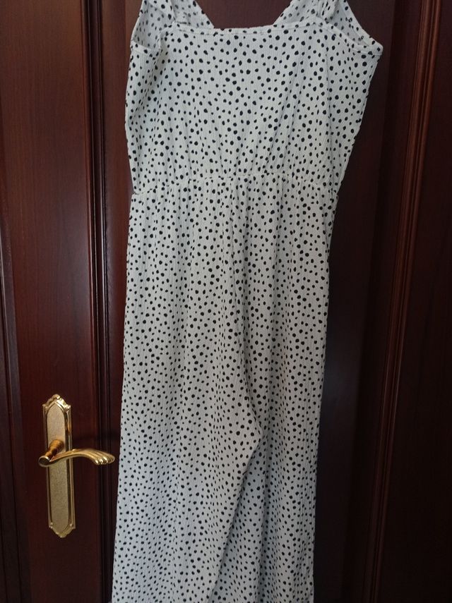 Mono mujer tirantes blanco y negro