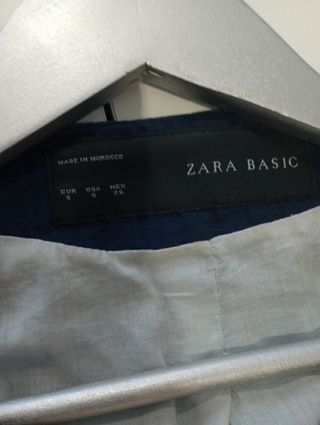 Chaqueta azul zara talla S étnica 