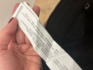 Bolso negro flecos y abalorios