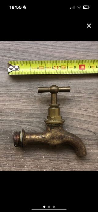 Grifo aixeta de laton antiguo 