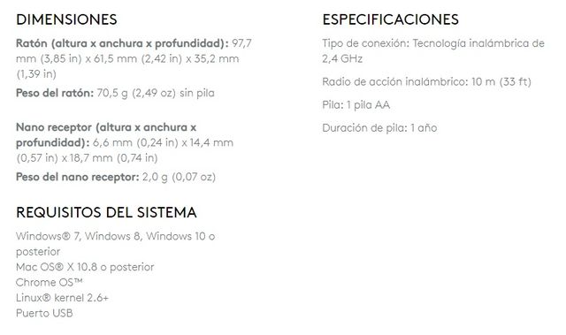 Raton inalámbrico Logitech M171 (Nuevo)