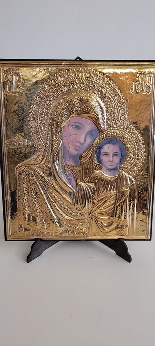 Icona Madonna argento