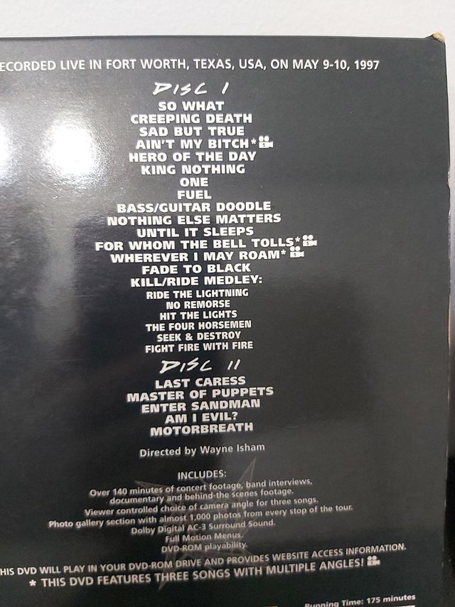 DVD METALLICA CUNNING STUNTS