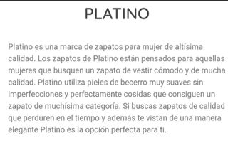 Zapatos piel marca Platino, 