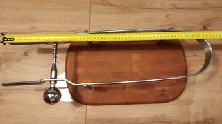 Portaprosciutto con base in legno