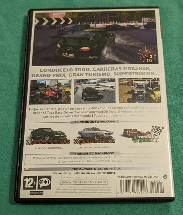 Juego PC simulador carrera coche