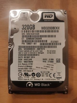 DISCO DURO HDD WD3200BEKX