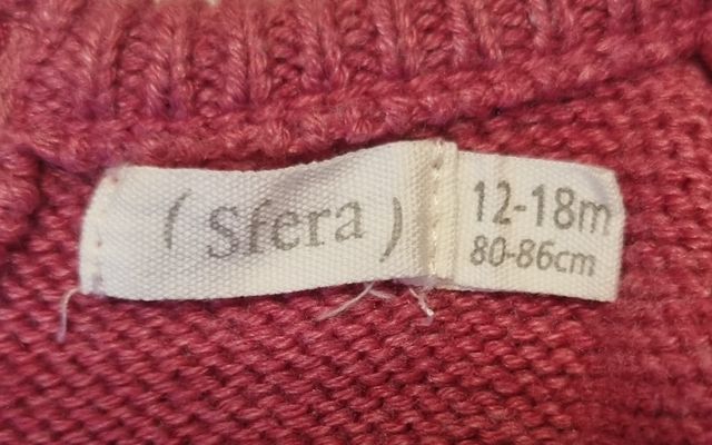 Suéter Sfera talla 12 a 18 meses