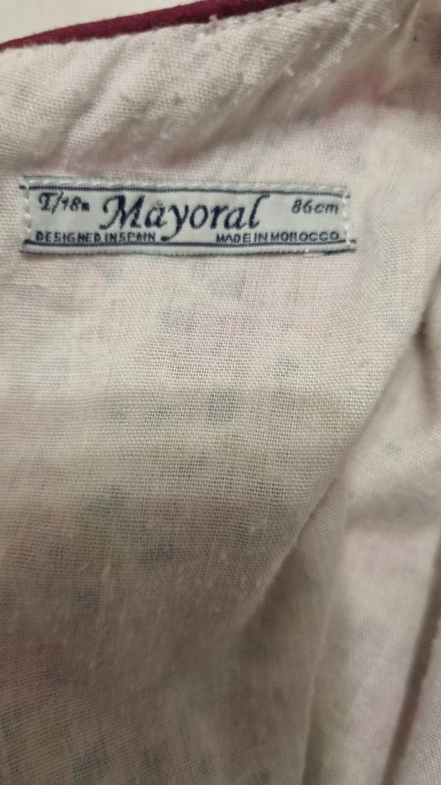 Vestido Mayoral talla 18 meses