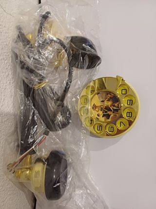 telefono antiguo auricular y disco Estilo