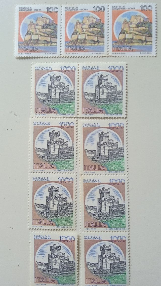 Francobolli in Lire.