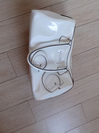 Borsa guess vernice bianca 