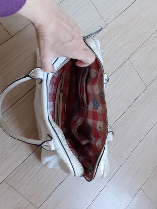 Borsa guess vernice bianca 