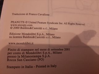 Volumi raccolta dei fumetti Peanuts
