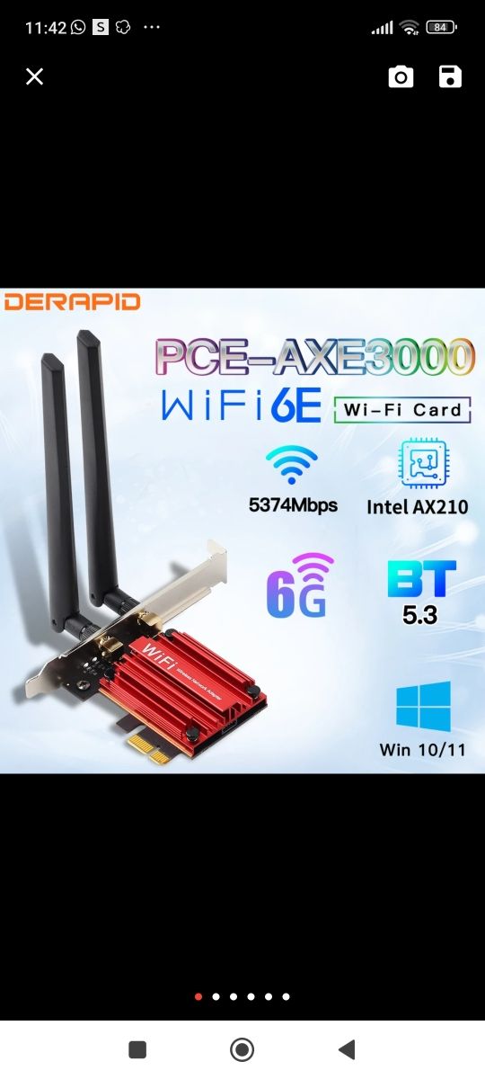 Bluetooth versión 5.3 y también Wifi incorporado