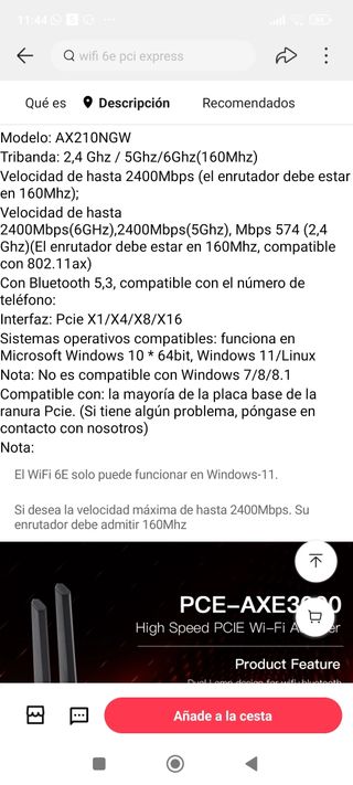 Bluetooth versión 5.3, Wifi con antenas para torre