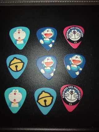 set 9 plettri per chitarra doraemon