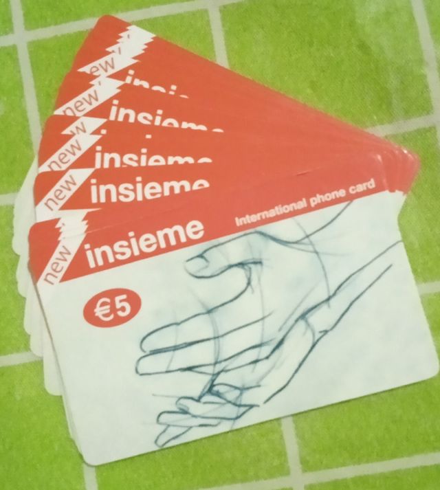 Schede telefoniche nuove.