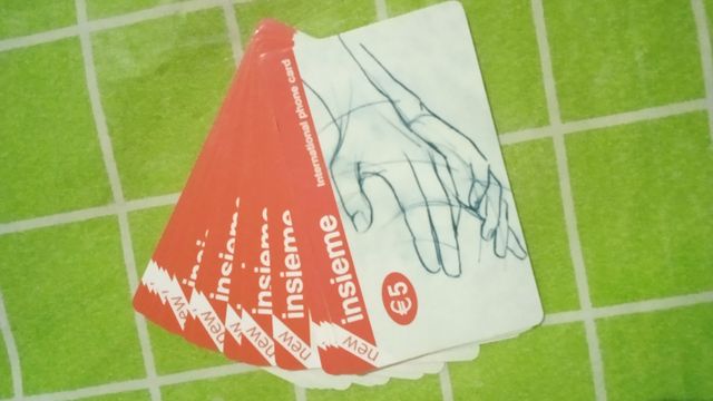 Schede telefoniche nuove.