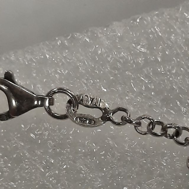 Braccialetto argento 3 cuoricini cm 19