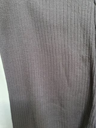 Leggings grigio a costine