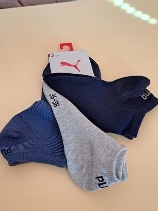 6 Calcetines cortos niños puma