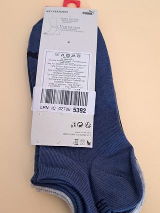 6 Calcetines cortos niños puma